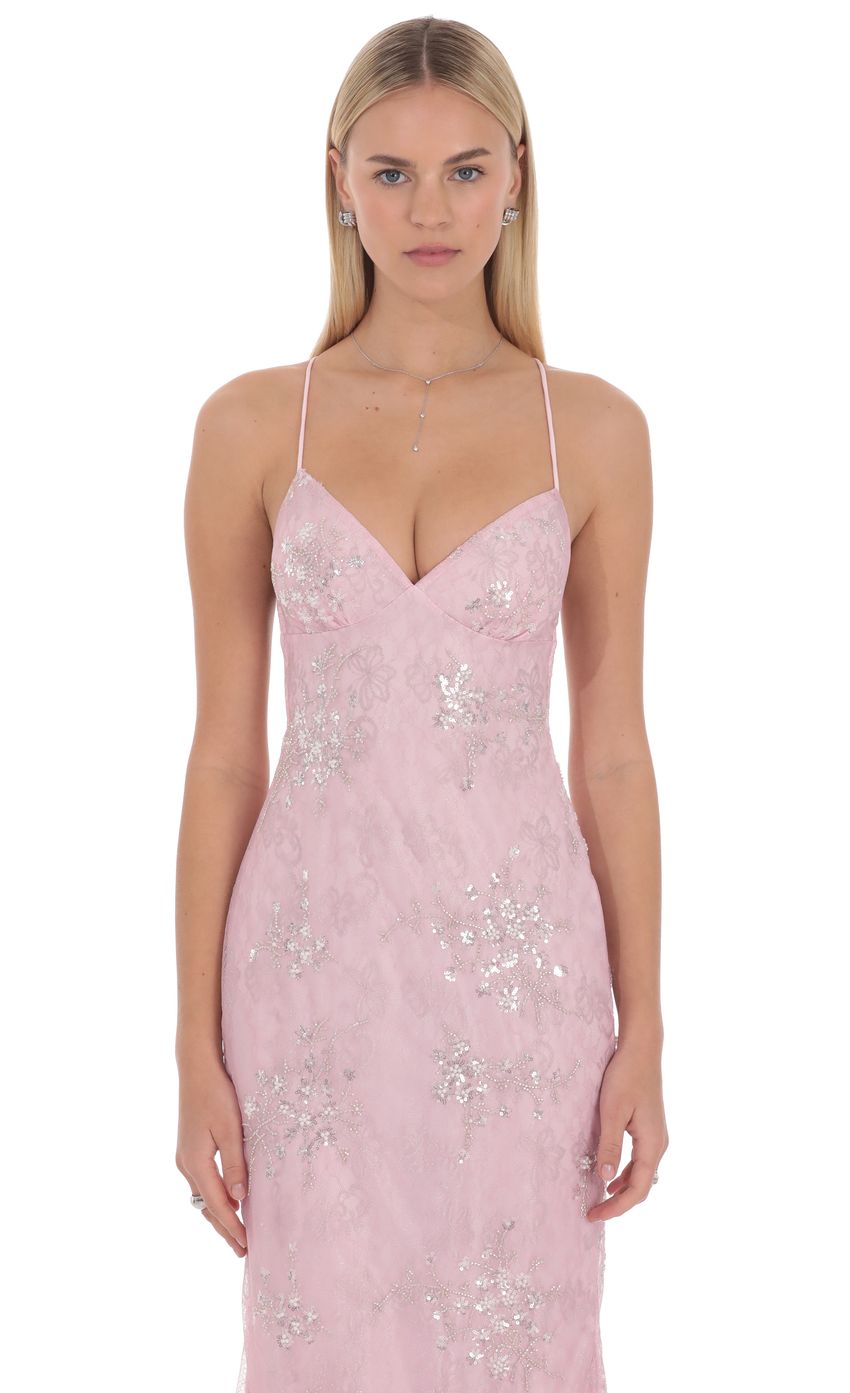 Lucy In The Sky Lioréa Embellished Maxi Dress