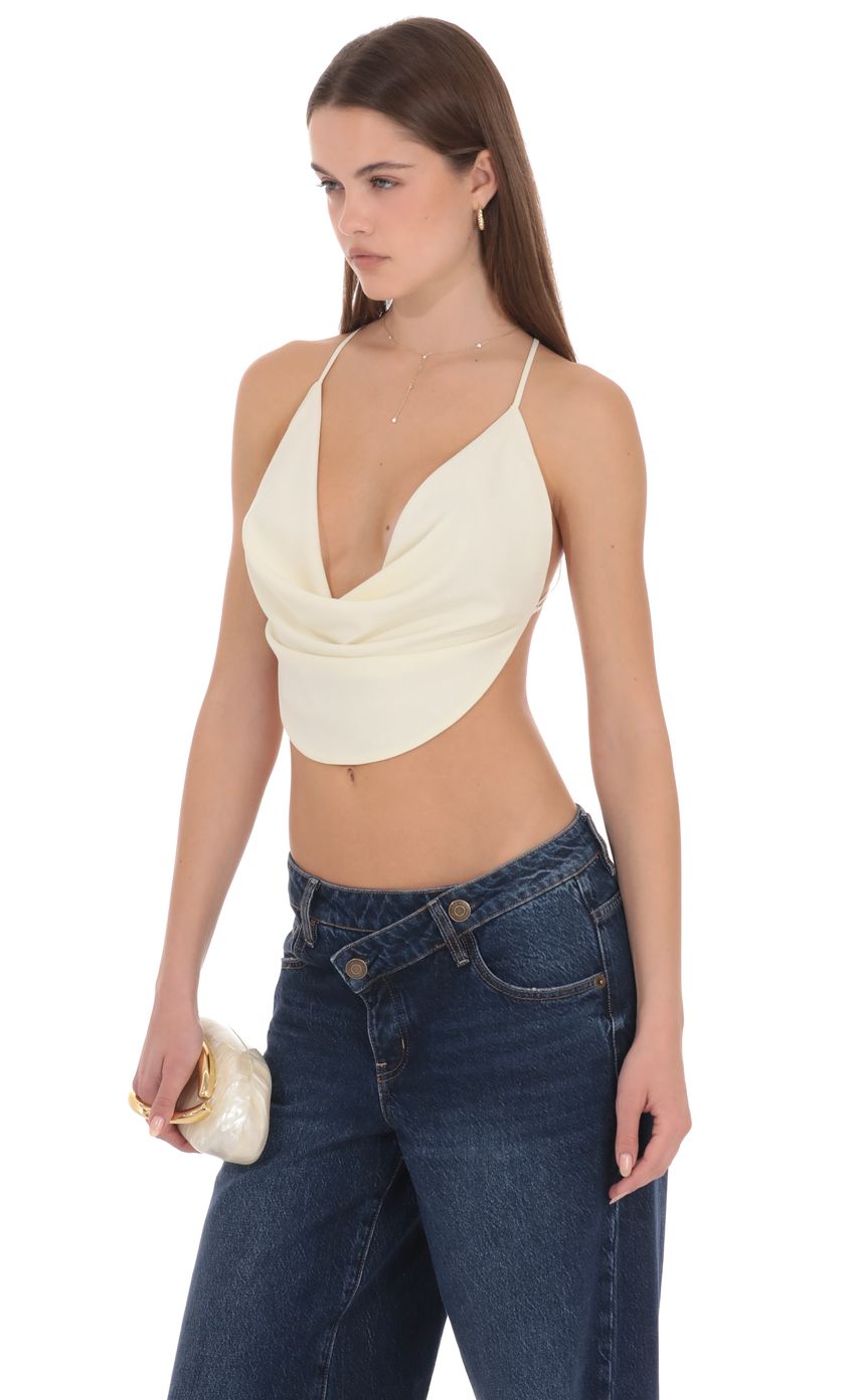 Lucy In The Sky Elvion Drape Halter Top