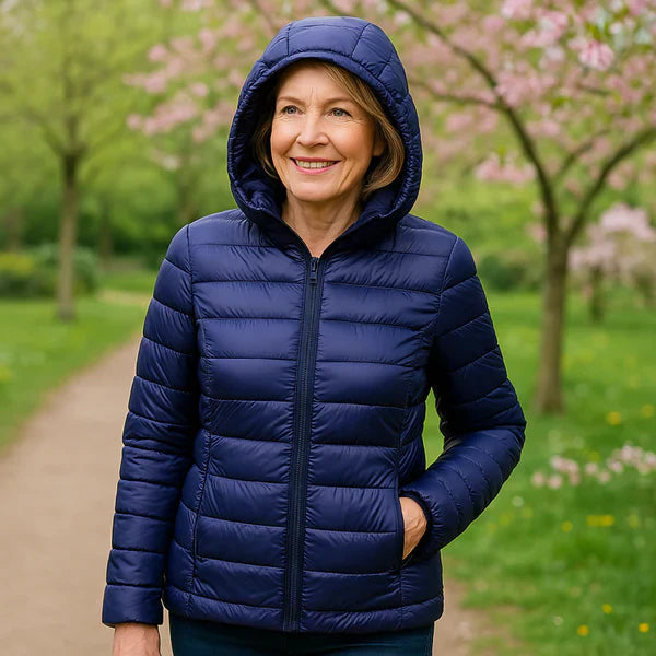Nabalu Women’s Quilted Jacket – Zip-Front Long Sleeve Outerwear