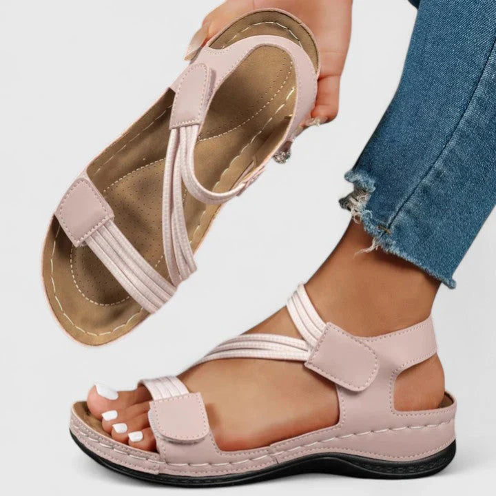 Nabalu Women’s Orthopedic Sandals with Crisscross Straps