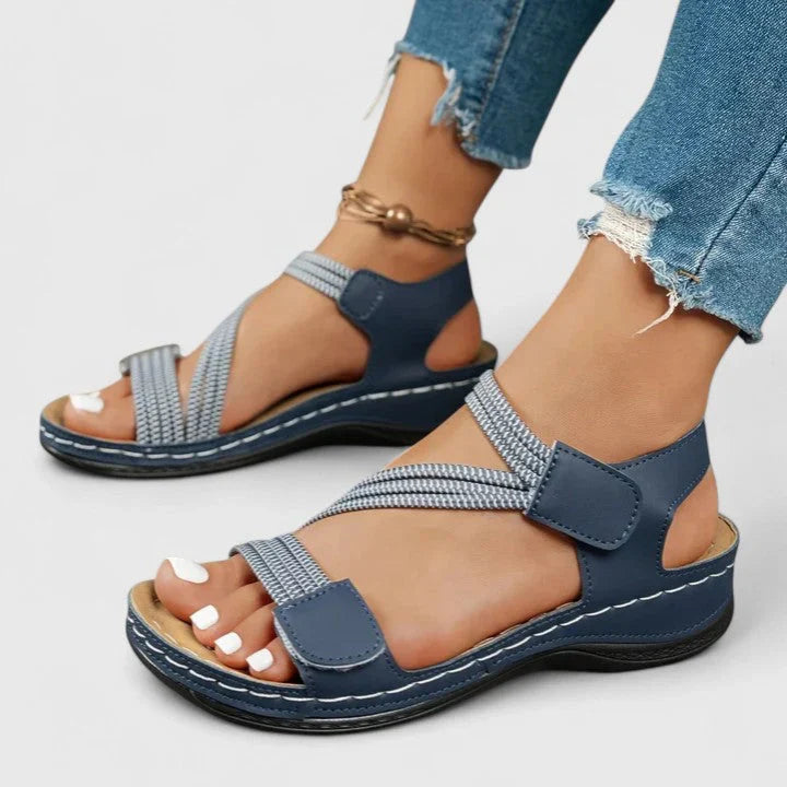 Nabalu Women’s Orthopedic Sandals with Crisscross Straps