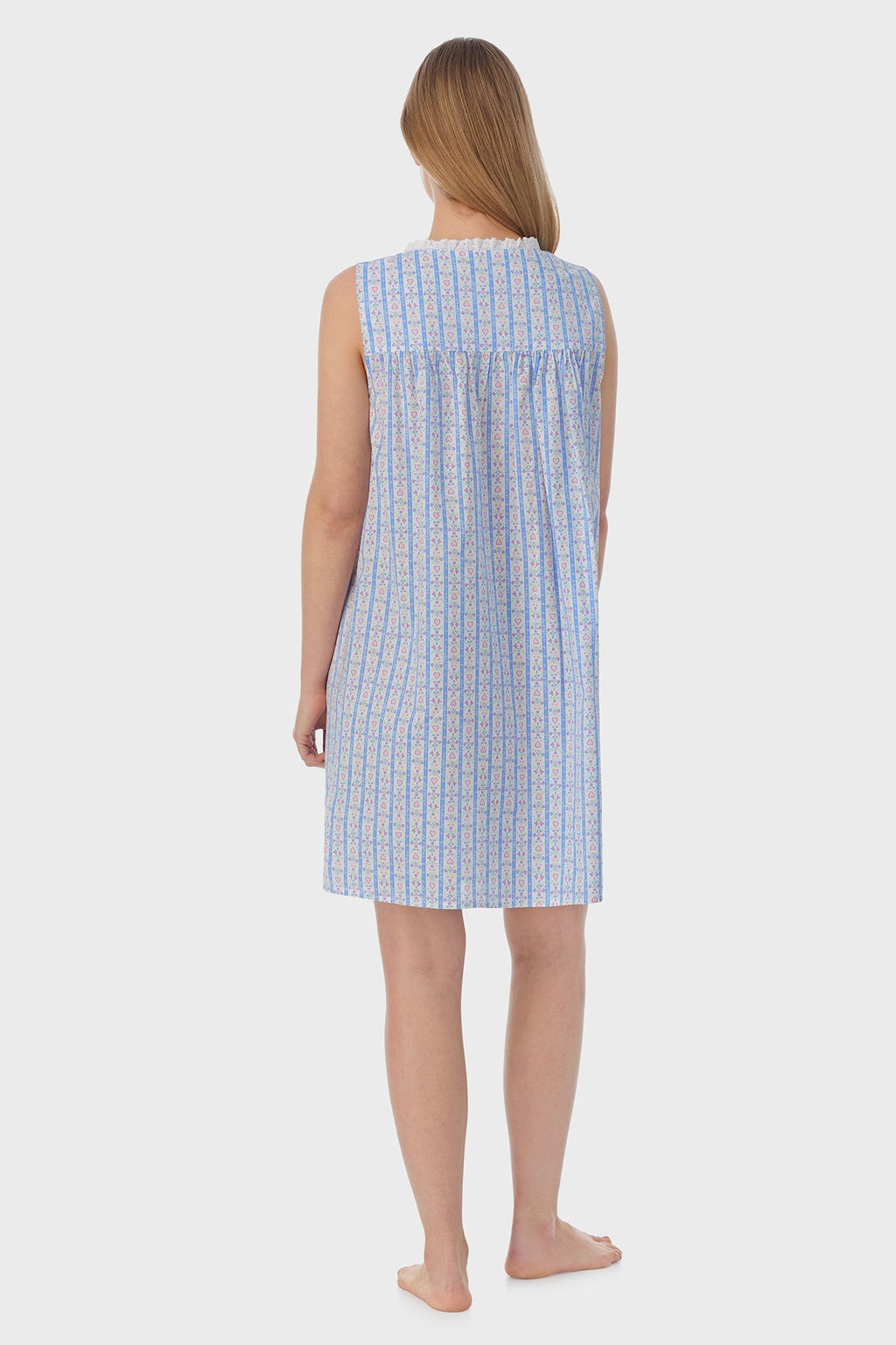Lanz of Salzburg Women's Tyrolean Heart Cotton Short Nightgown