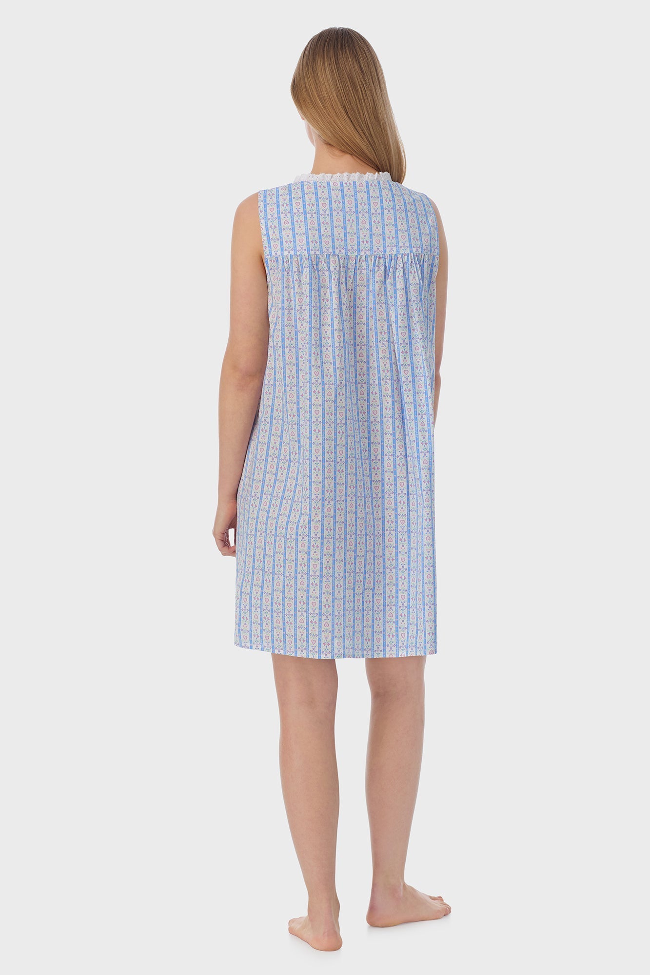 Lanz of Salzburg Women's Tyrolean Heart Cotton Short Nightgown