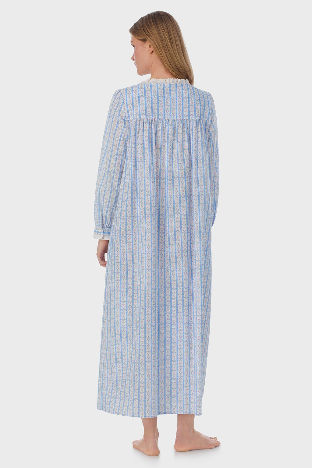 Lanz of Salzburg Women's Tyrolean Heart Cotton Long Robe
