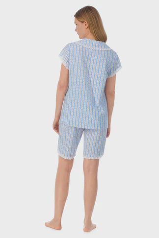 Lanz of Salzburg Women's Tyrolean Heart Cotton Bermuda Set