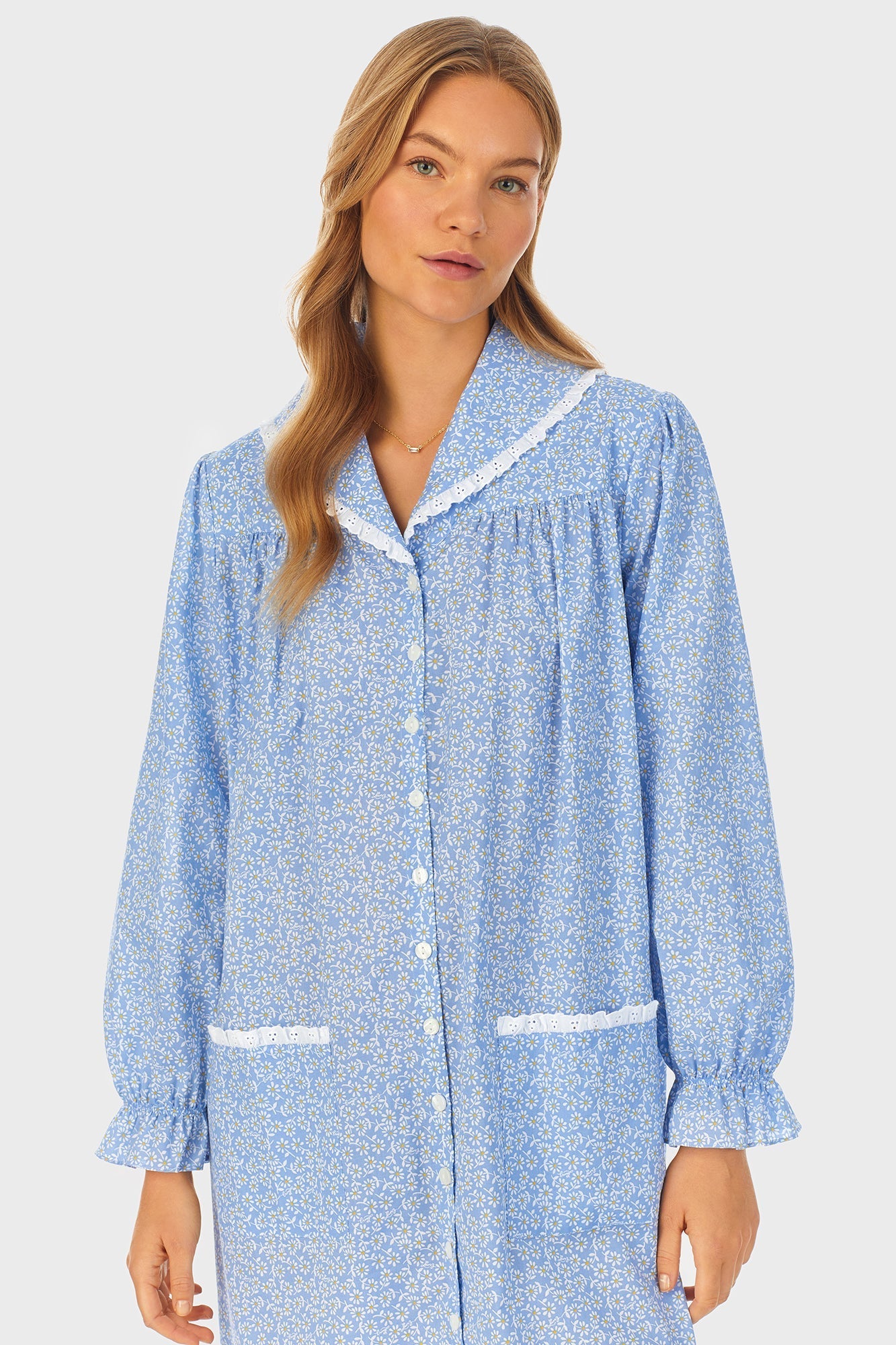 Lanz of Salzburg Women's Daisy Cotton Dream Short Robe/Dress