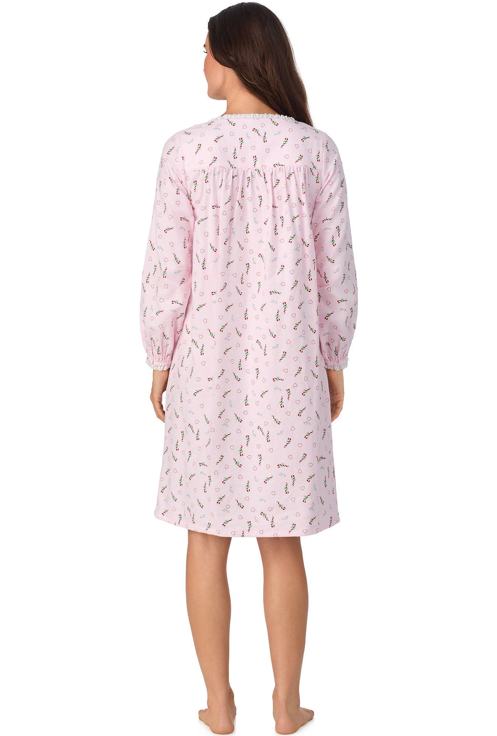 Lanz of Salzburg Women's Candy Canes Waltz Flannel Gown