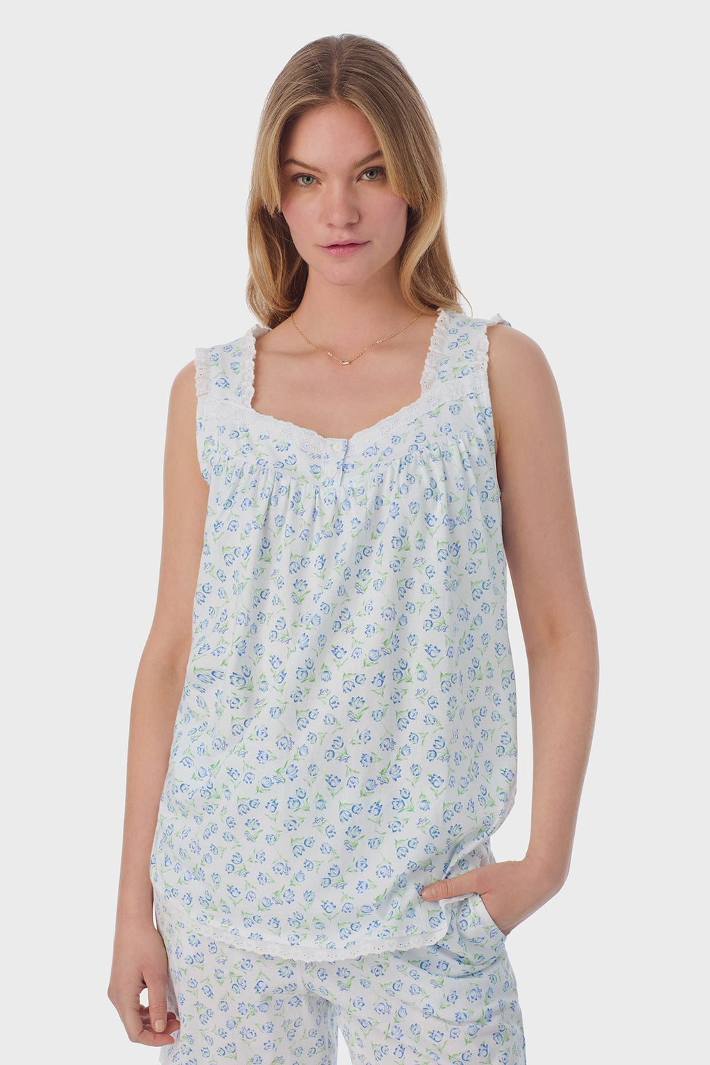 Lanz of Salzburg Women's Tulip Knit Shortie Pajama