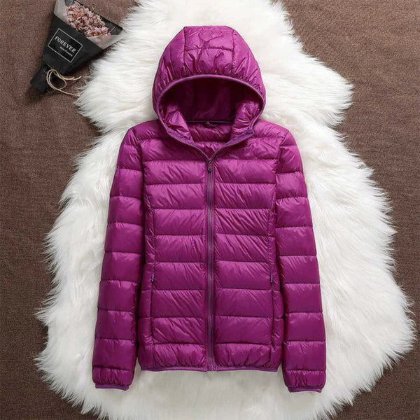 Nabalu Women’s Quilted Jacket – Zip-Front Long Sleeve Outerwear