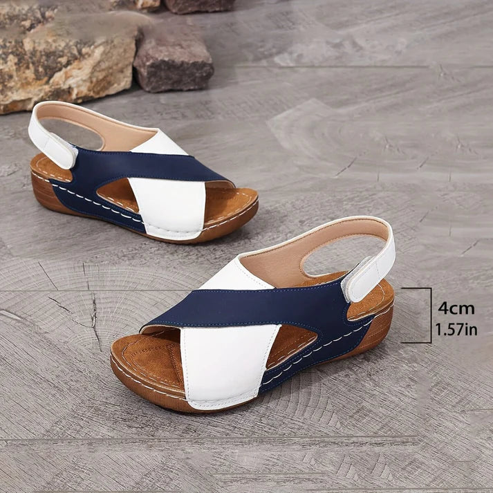 Nabalu Women’s Platform Sandals – Slip-On Open Toe Shoes