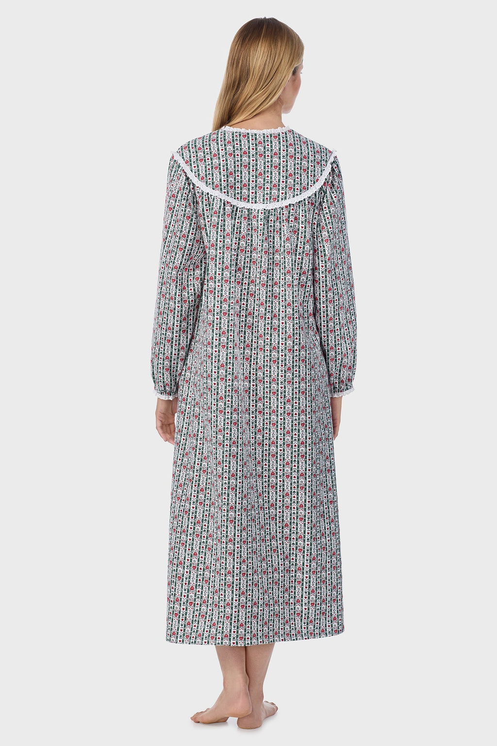Lanz of Salzburg Women's Hunter Tyrolean Flannel Gown
