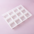Bramble Berry 12 Bar Square Silicone Mold - 1 molds
