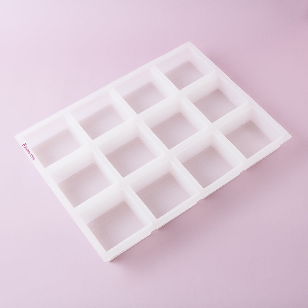 Bramble Berry 12 Bar Square Silicone Mold - 1 molds