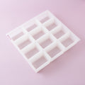 Bramble Berry 12 Bar Rectangle Silicone Mold - 1 mold