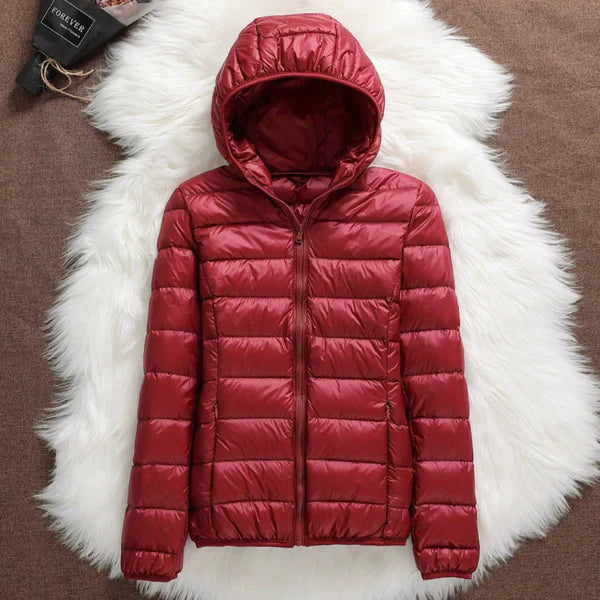 Nabalu Women’s Quilted Jacket – Zip-Front Long Sleeve Outerwear
