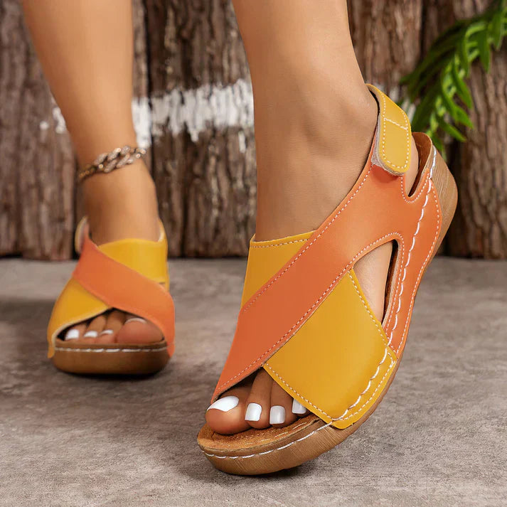 Nabalu Women’s Platform Sandals – Slip-On Open Toe Shoes