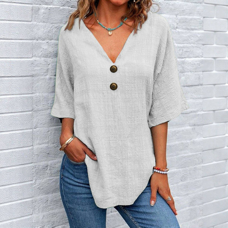 Nabalu Maris | Women’s Floral Button Front Everyday Blouse