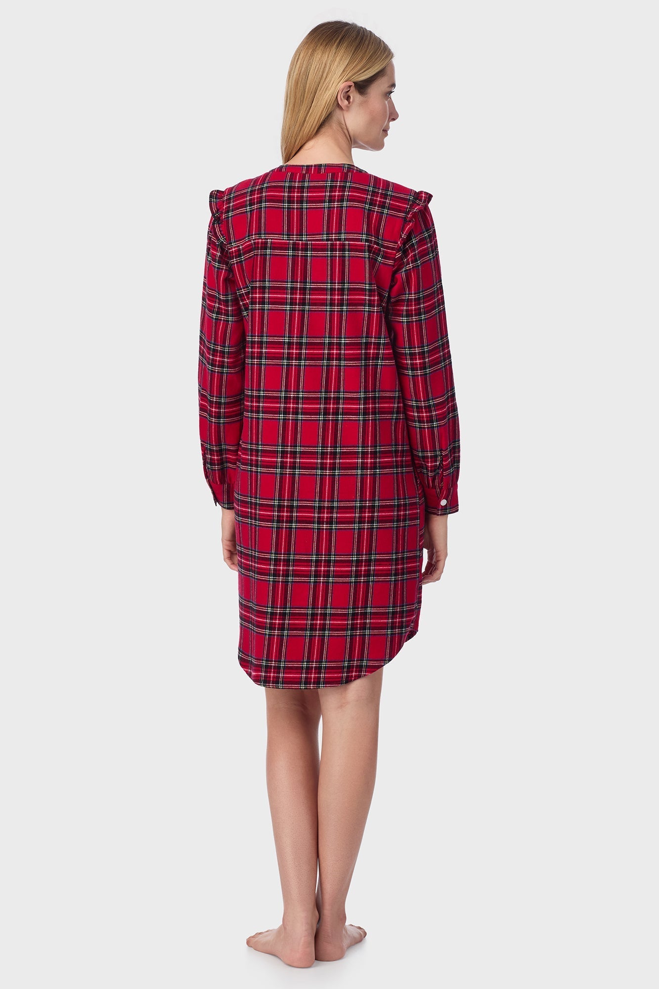 Lanz of Salzburg Women's Red Tartan Womens Nightshirt