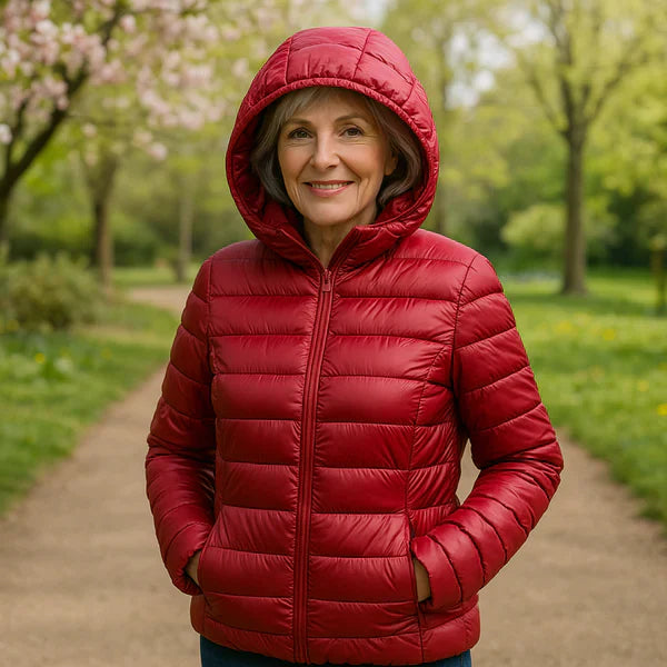Nabalu Women’s Quilted Jacket – Zip-Front Long Sleeve Outerwear
