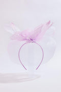 Cato Fashions Purple Dotted Mesh Veil Fascinator