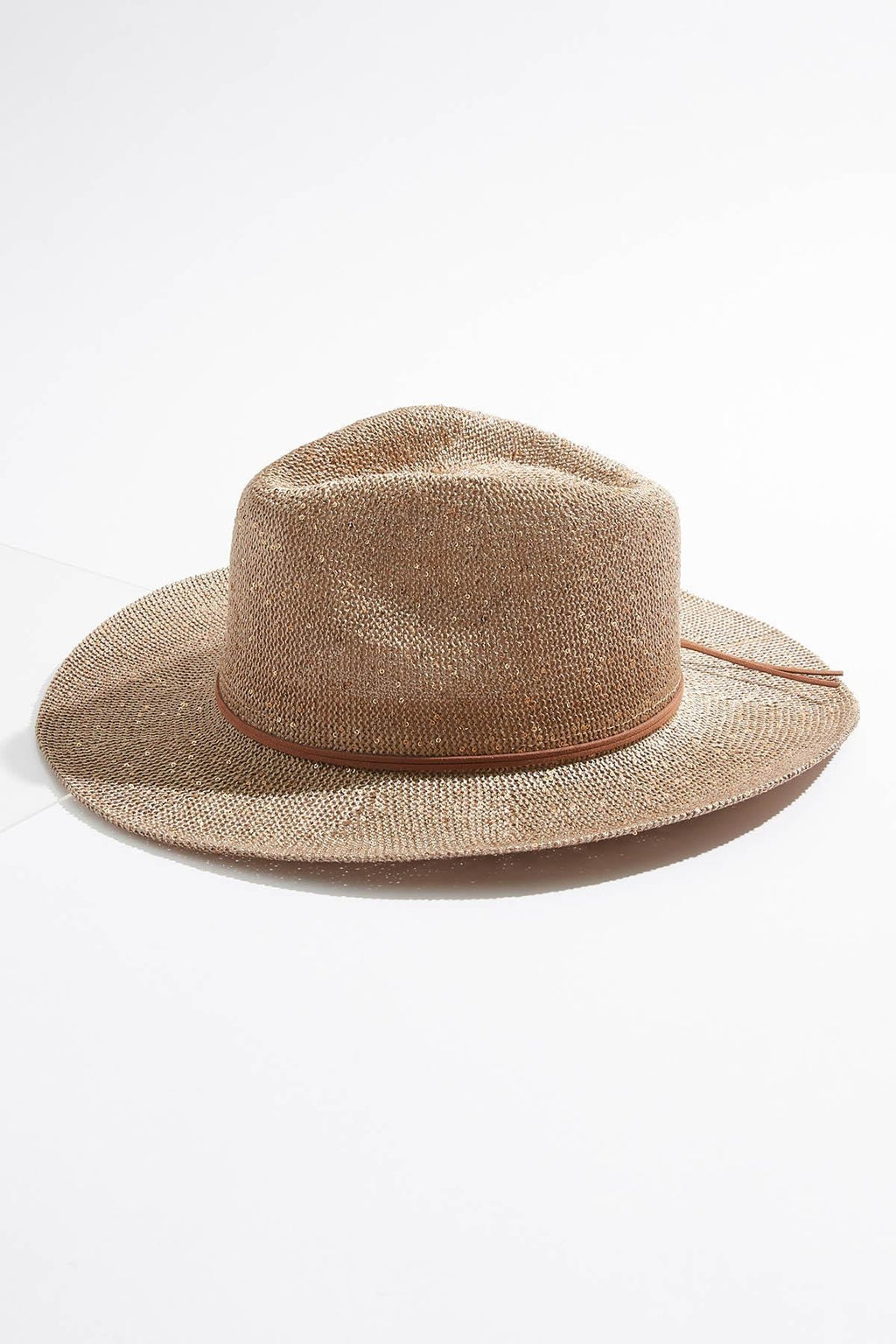 Cato Fashions Sequin Straw Cowboy Hat