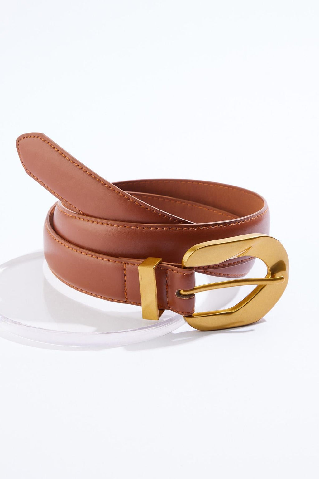 Cato Fashions Plus Size Classic Skinny Gold Buckle Belt