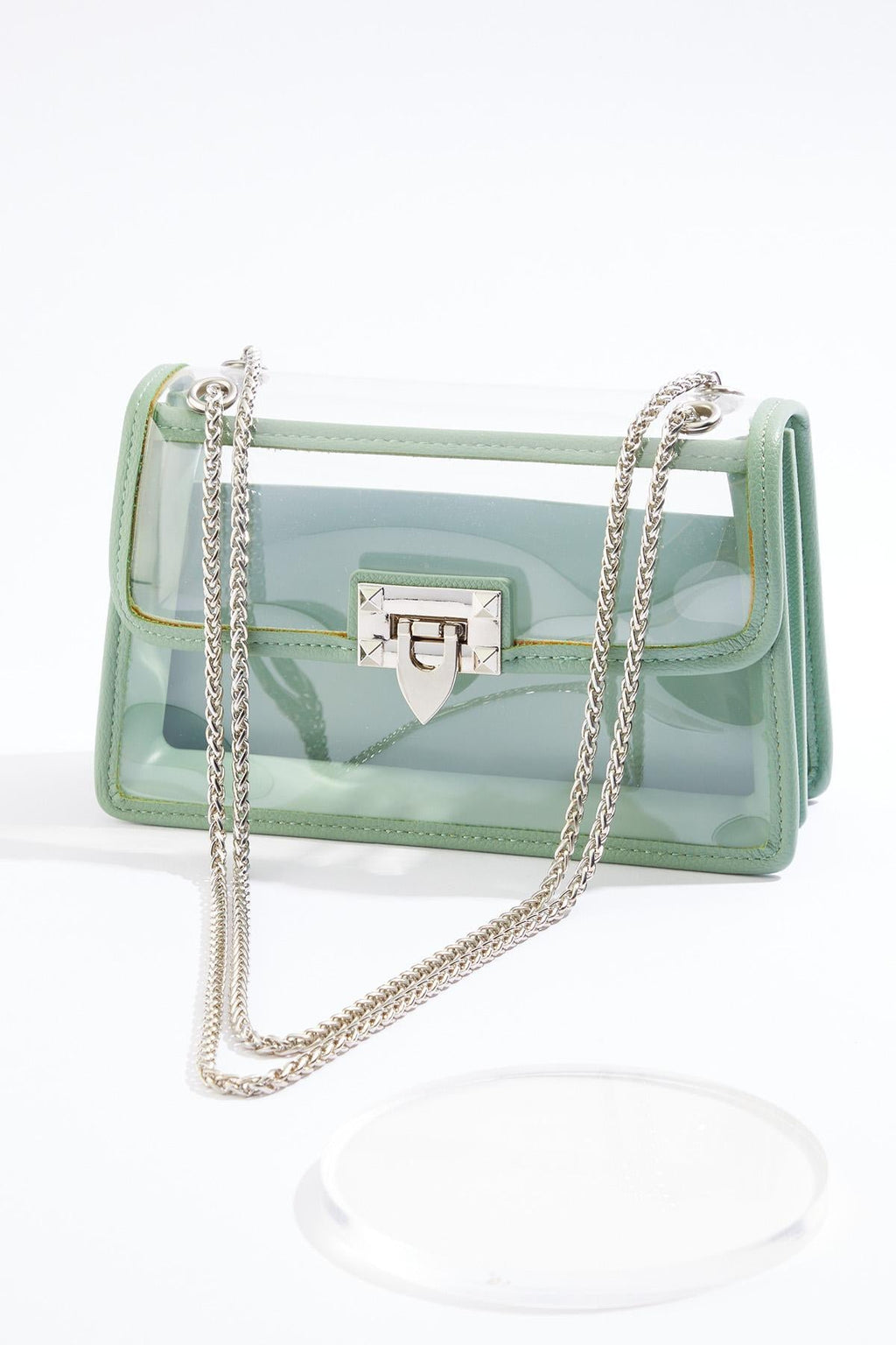 Cato Fashions Clear Chain Strap Crossbody