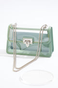 Cato Fashions Clear Chain Strap Crossbody