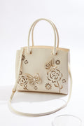 Cato Fashions Laser Cut Floral Butterfly Satchel