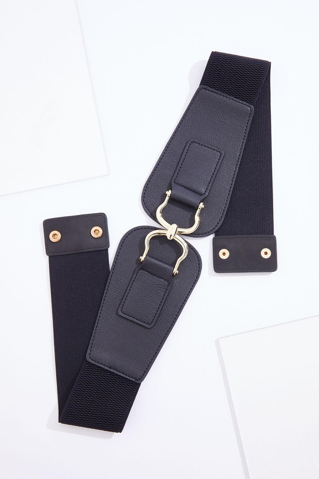 Cato Fashions Gold Metal Hardware Stretch Belt