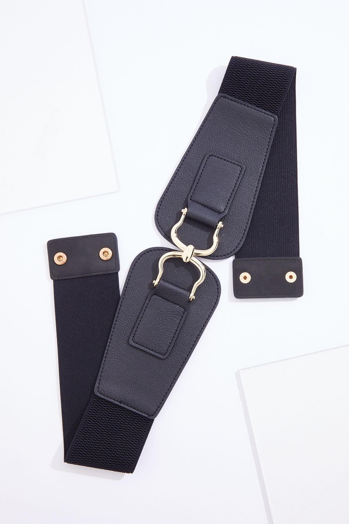 Cato Fashions Gold Metal Hardware Stretch Belt