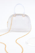 Cato Fashions Clear Bubble Textured Jelly Mini Satchel