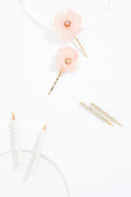 Cato Fashions Floral Pearl Embellished Bobby Pin Set