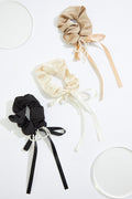 Cato Fashions Pearl Bow Embellished Scrunchie Set