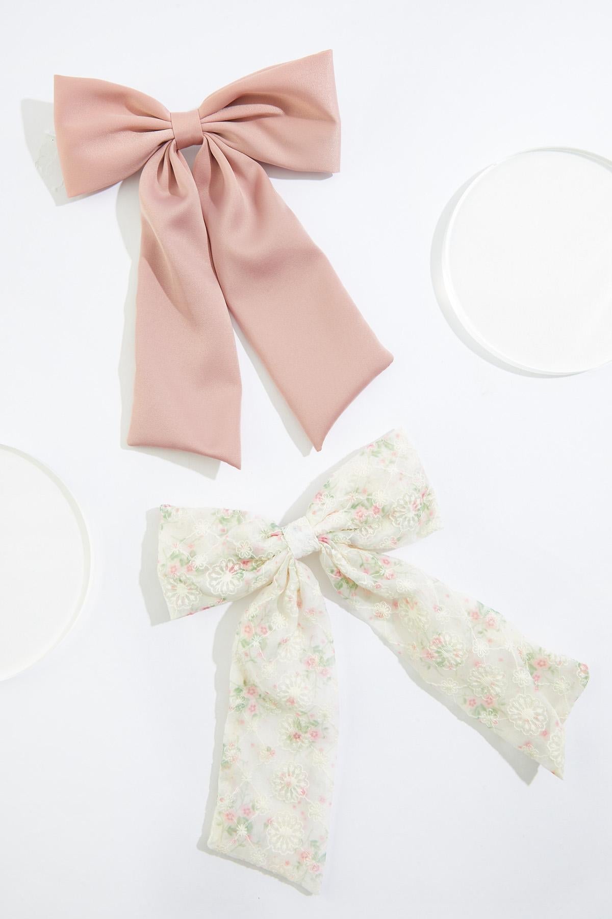 Cato Fashions Floral Lace Bow Set