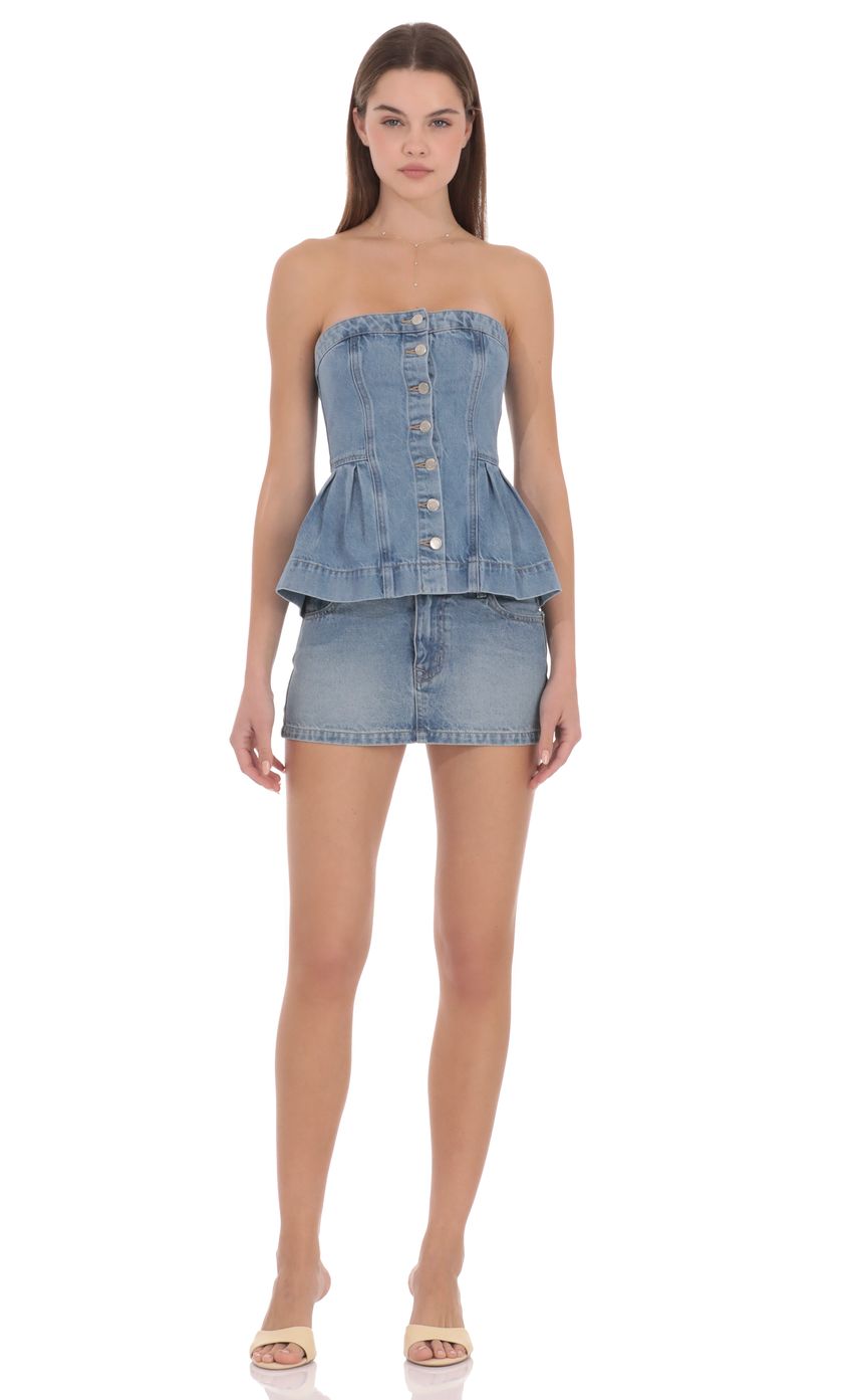 Lucy In The Sky Isabel Denim Top