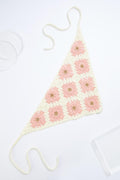 Cato Fashions Pink Flower Crochet Head Wrap