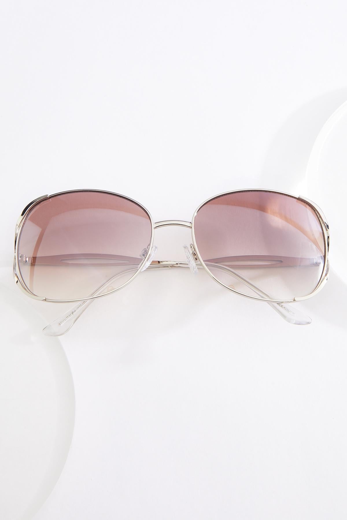 Cato Fashions Silver Metal Round Sunglasses