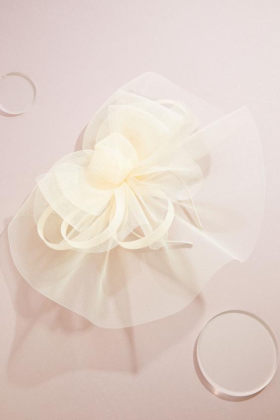Cato Fashions Large Bow Veil Fascinator