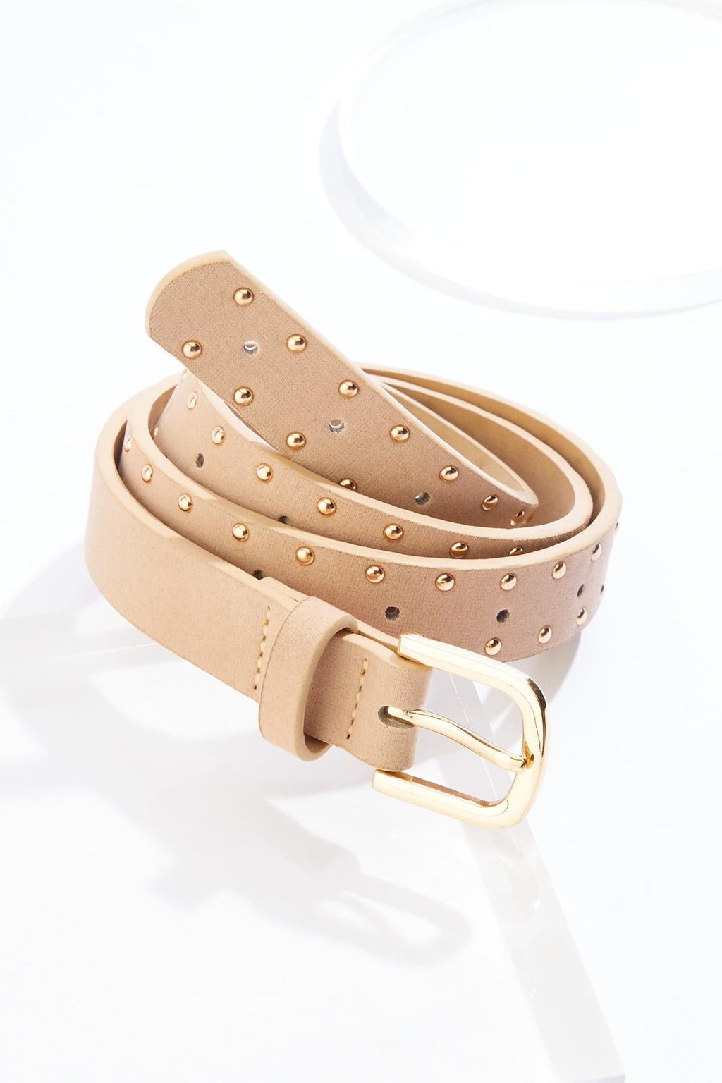 Cato Fashions Plus Size Faux Suede Studded Belt