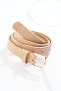 Cato Fashions Plus Size Faux Suede Studded Belt