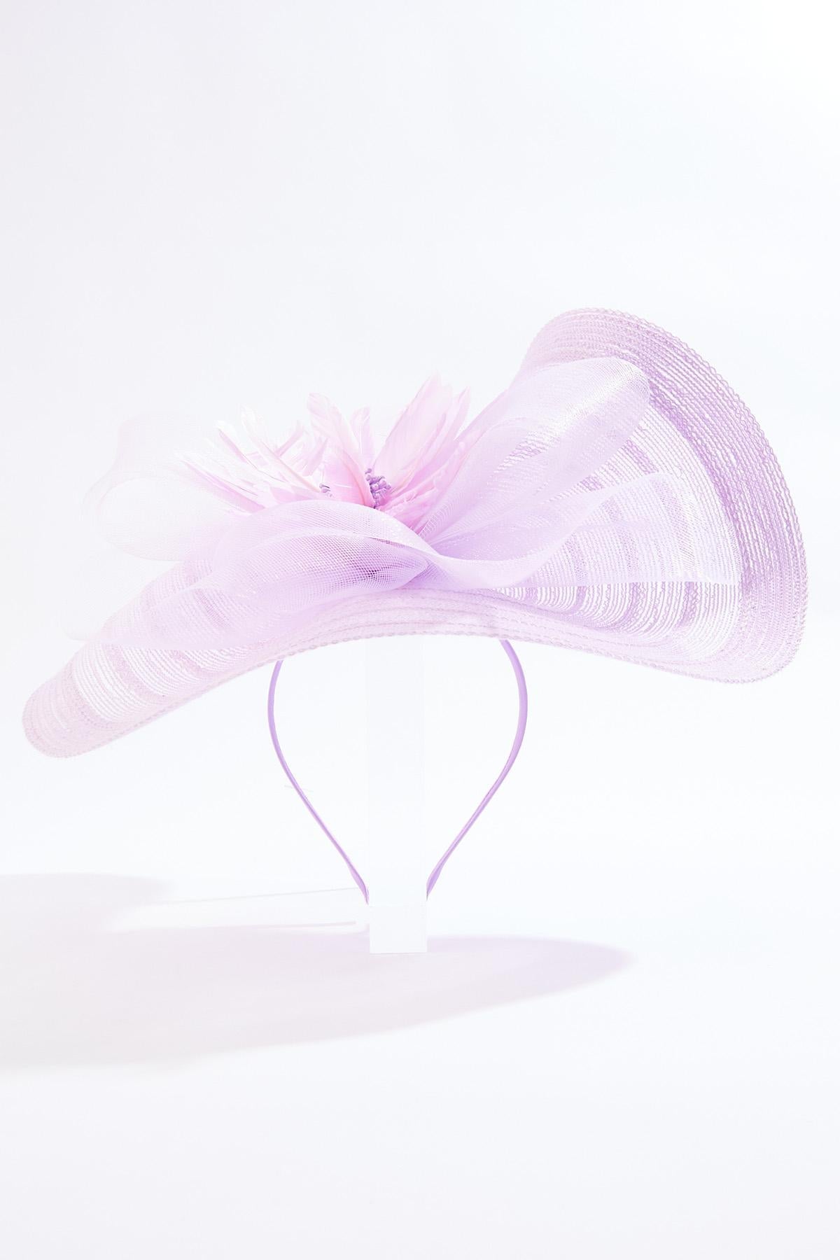 Cato Fashions Oversized Lavender Floral Fascinator
