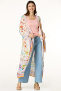 Cato Fashions Gilded Floral Kimono