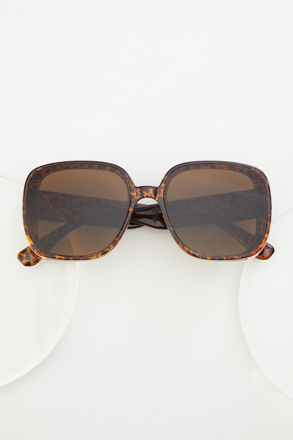 Cato Fashions Square Leopard Sunglasses