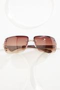 Cato Fashions Rhinestone Rimless Square Sunglasses