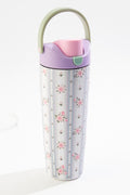 Cato Fashions Floral Lid Lock Top Handle 30oz Water Bottle