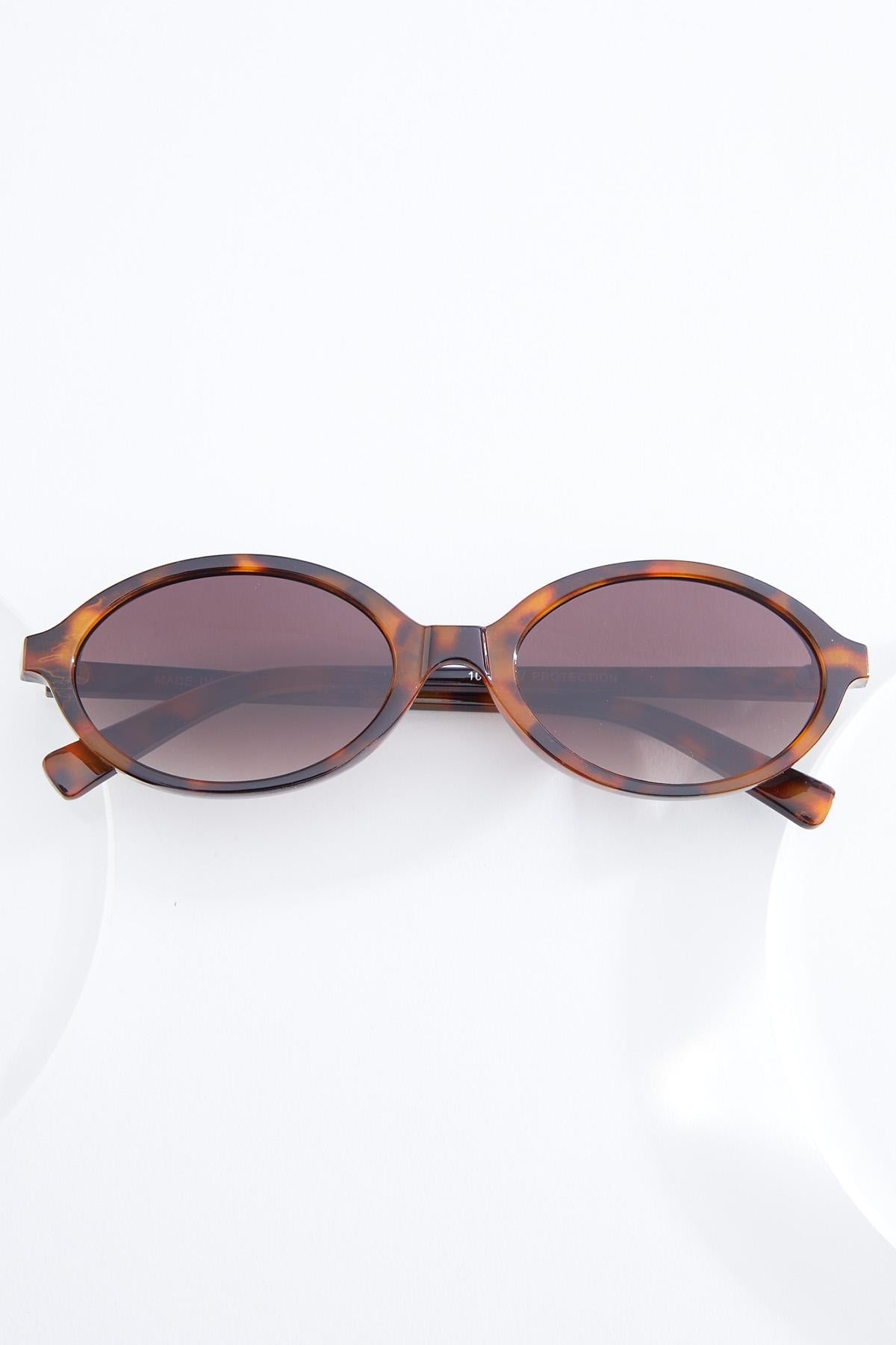 Cato Fashions Slim Tortoise Round Sunglasses