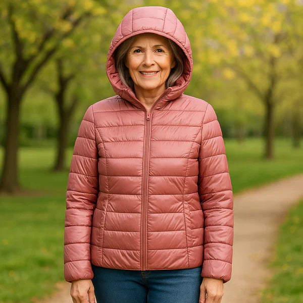 Nabalu Women’s Quilted Jacket – Zip-Front Long Sleeve Outerwear