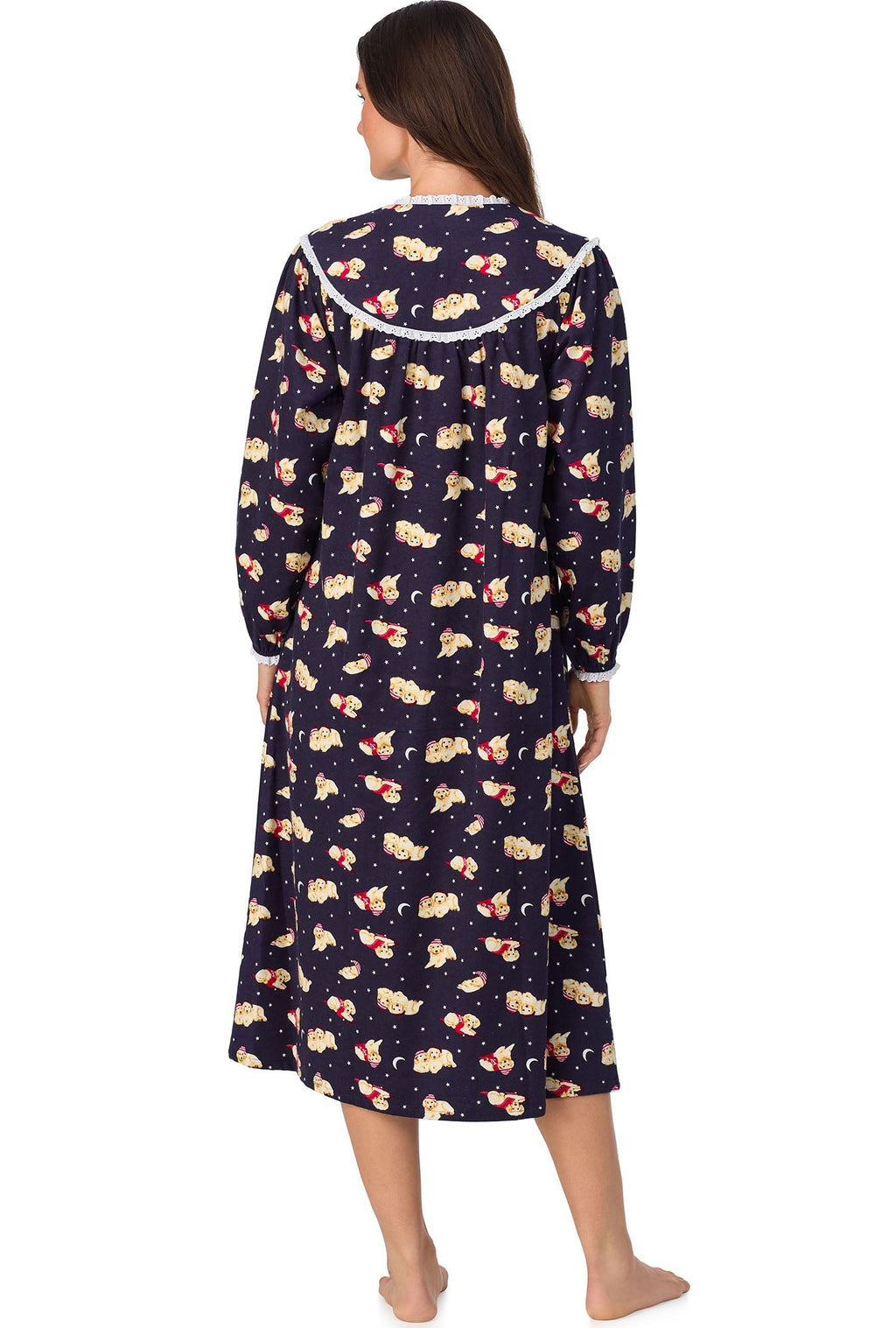 Lanz of Salzburg Women's Cuddly Labs Flannel Gown