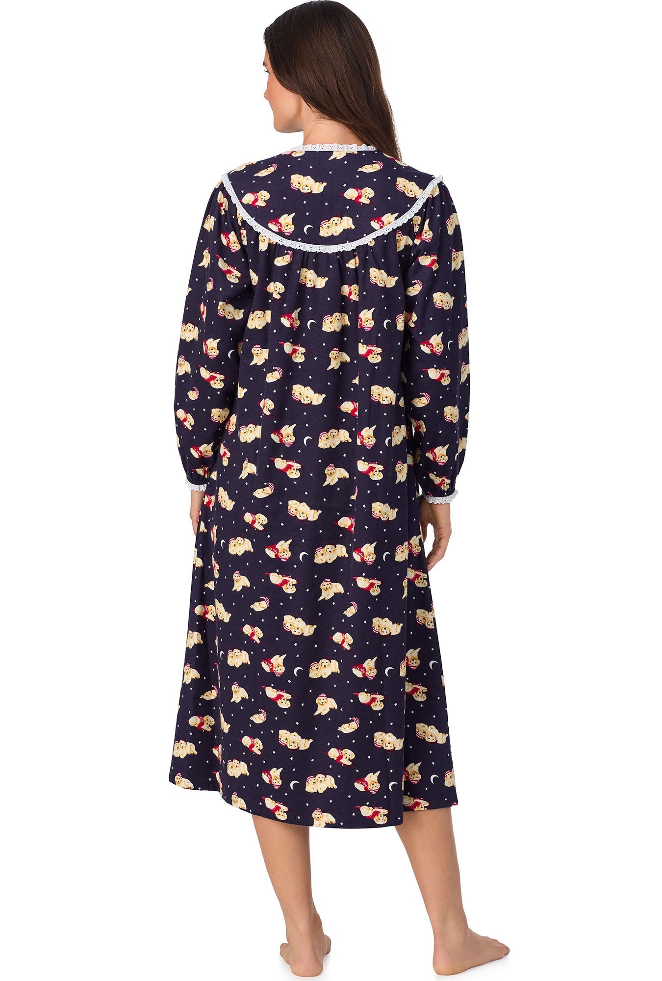 Lanz of Salzburg Women's Cuddly Labs Flannel Gown